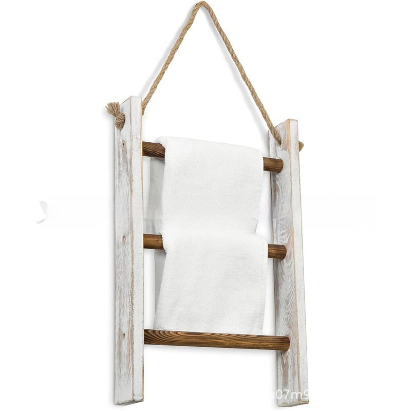 Toallero de madera estilo retro