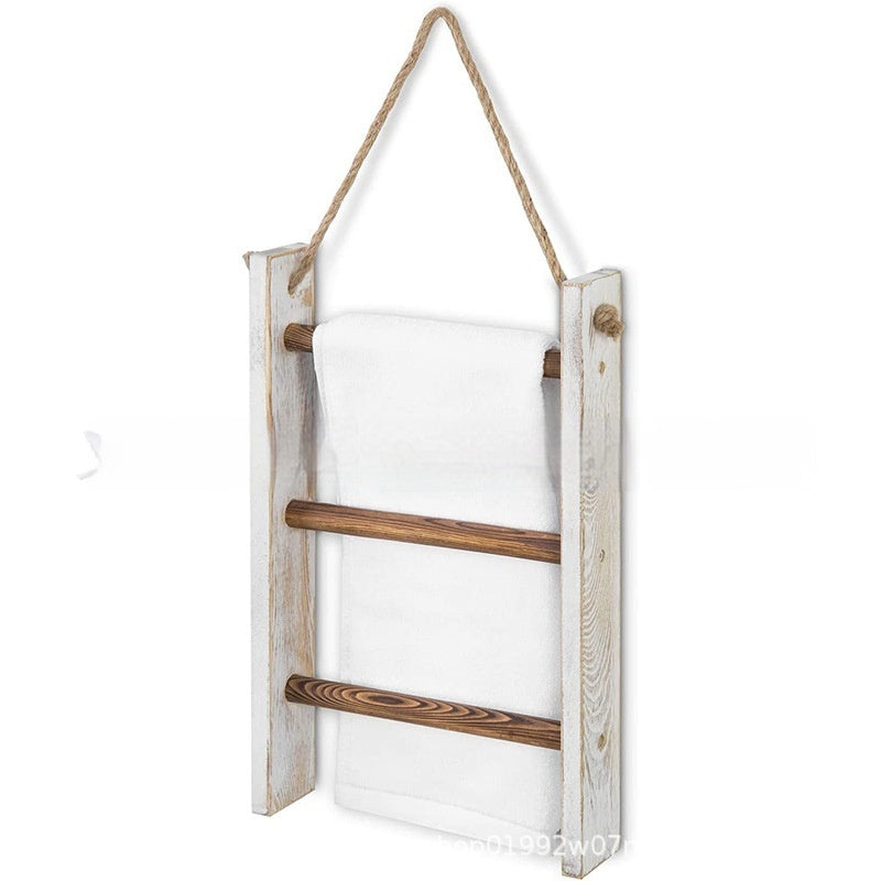 Toallero de madera estilo retro