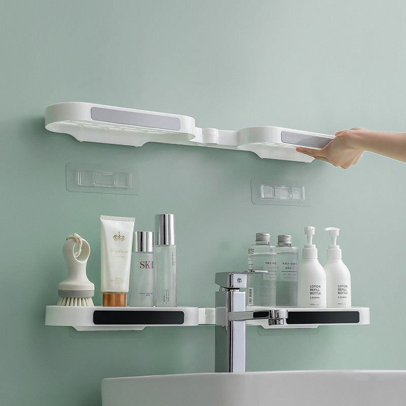 Estante plegable para baño